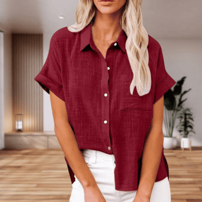 Caterina | Camicia elegante a maniche corte