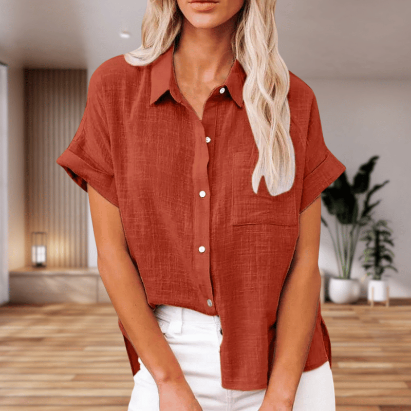 Caterina | Camicia elegante a maniche corte