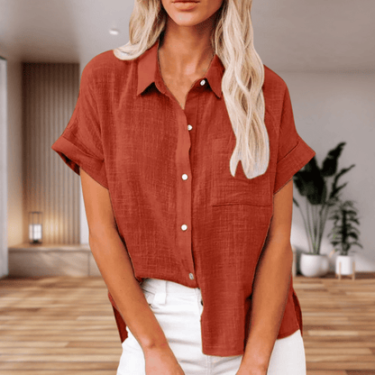 Caterina | Camicia elegante a maniche corte