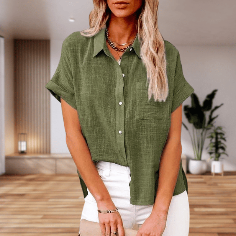 Caterina | Camicia elegante a maniche corte