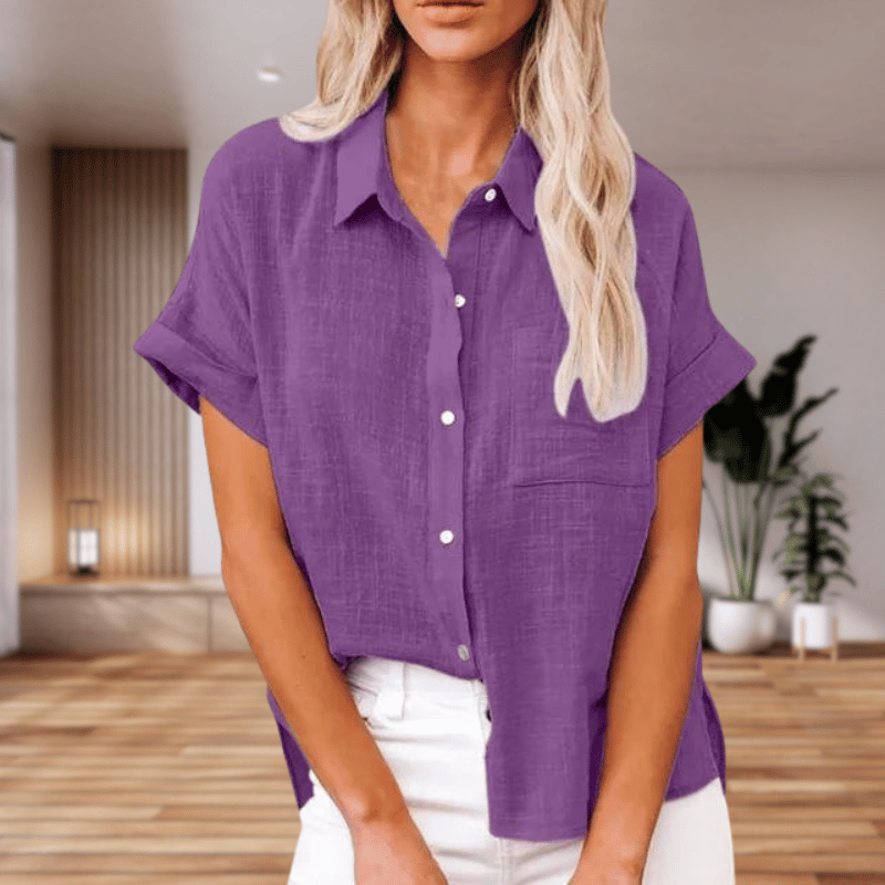 Caterina | Camicia elegante a maniche corte